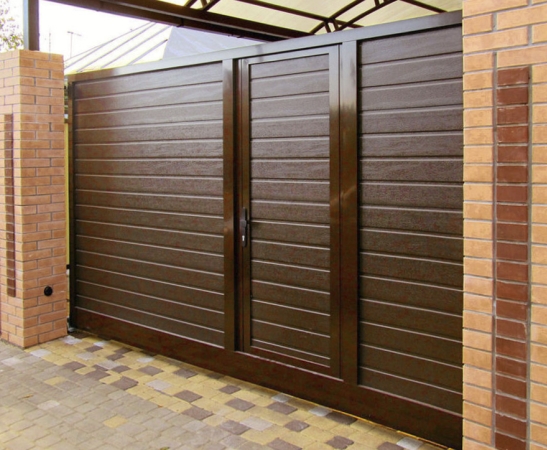 Ворота с калиткой в Гулькевичах